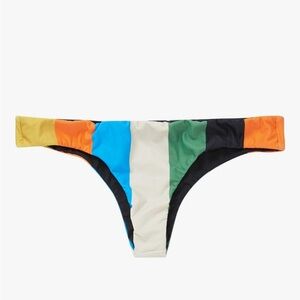 Billabong Colorful Striped Bikini Bottom M